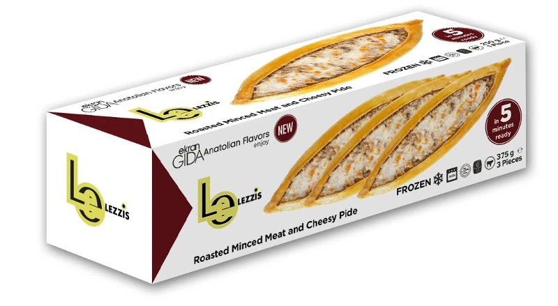 Roasted Minced Meat and Cheesy Pide